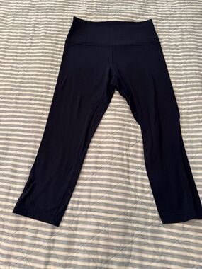 Lululemon navy High-Waist Capri Leggings